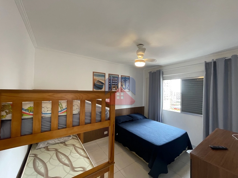 Apartamento com 1 dormitório - mobiliado - com vista mar definitiva- 1 vaga - venda no bairro Vila Caiçara Praia Grande : 21ª foto da galeria de imagens do imóvel