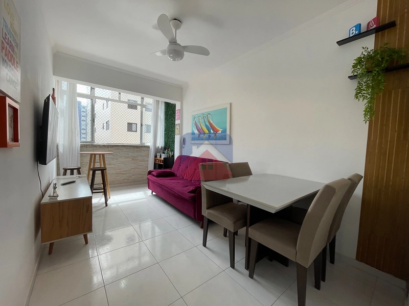 Apartamento com 1 dormitório - mobiliado - com vista mar definitiva- 1 vaga - venda no bairro Vila Caiçara Praia Grande : 6ª foto da galeria de imagens do imóvel