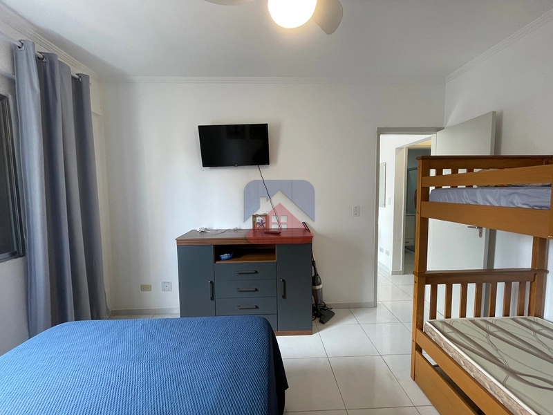 Apartamento com 1 dormitório - mobiliado - com vista mar definitiva- 1 vaga - venda no bairro Vila Caiçara Praia Grande : 18ª foto da galeria de imagens do imóvel
