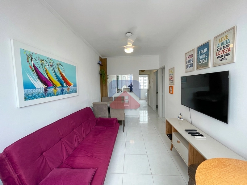 Apartamento com 1 dormitório - mobiliado - com vista mar definitiva- 1 vaga - venda no bairro Vila Caiçara Praia Grande : 34ª foto da galeria de imagens do imóvel
