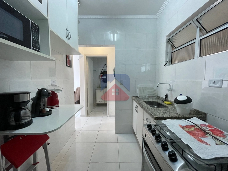 Apartamento com 1 dormitório - mobiliado - com vista mar definitiva- 1 vaga - venda no bairro Vila Caiçara Praia Grande : 8ª foto da galeria de imagens do imóvel