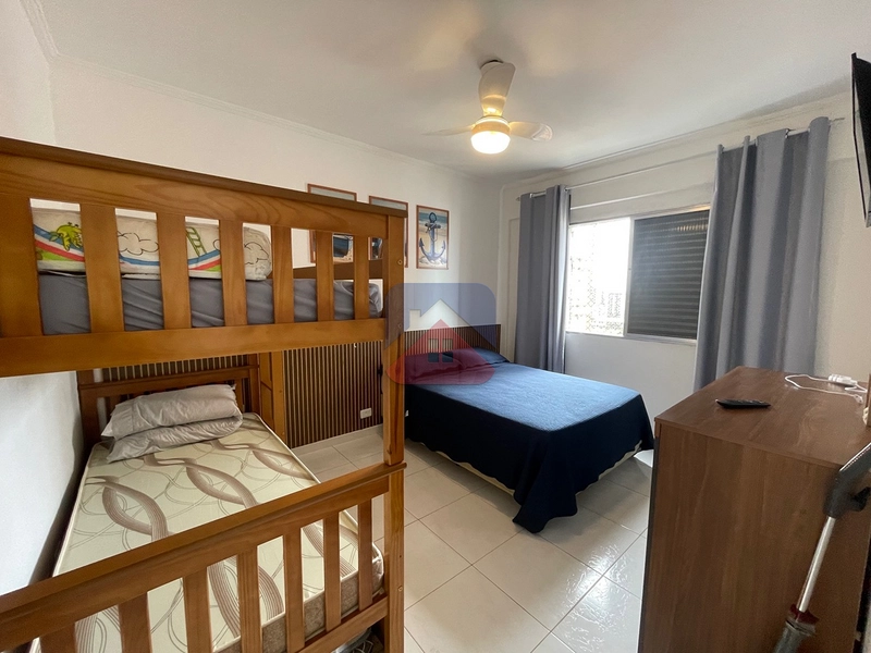 Apartamento com 1 dormitório - mobiliado - com vista mar definitiva- 1 vaga - venda no bairro Vila Caiçara Praia Grande : 13ª foto da galeria de imagens do imóvel