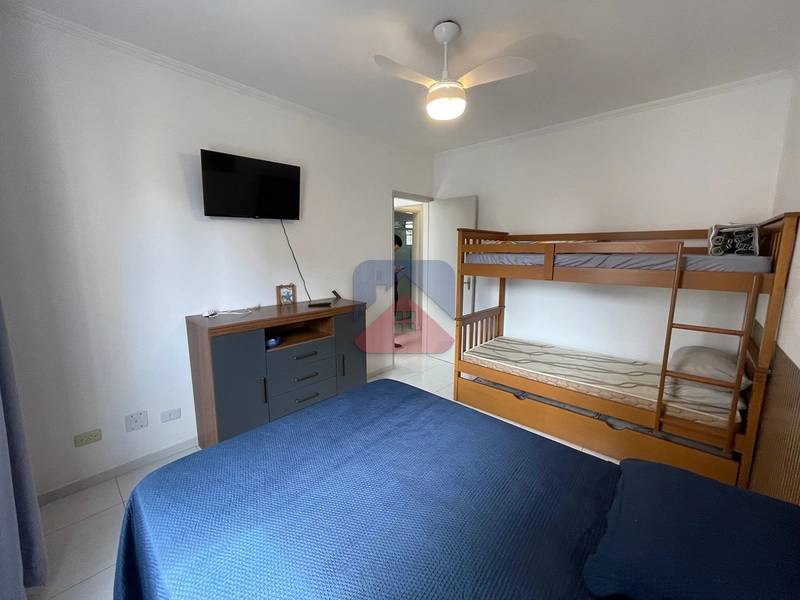 Apartamento com 1 dormitório - mobiliado - com vista mar definitiva- 1 vaga - venda no bairro Vila Caiçara Praia Grande : 17ª foto da galeria de imagens do imóvel