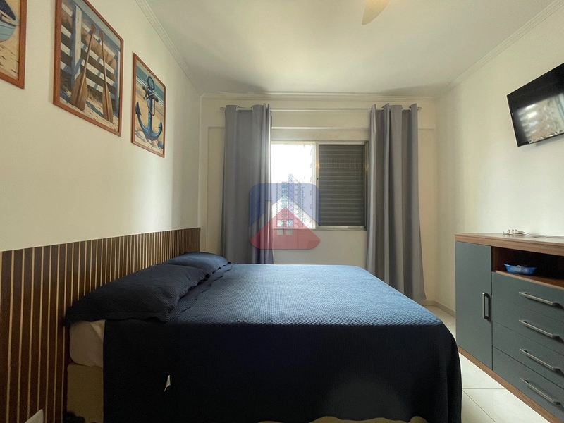 Apartamento com 1 dormitório - mobiliado - com vista mar definitiva- 1 vaga - venda no bairro Vila Caiçara Praia Grande : 14ª foto da galeria de imagens do imóvel