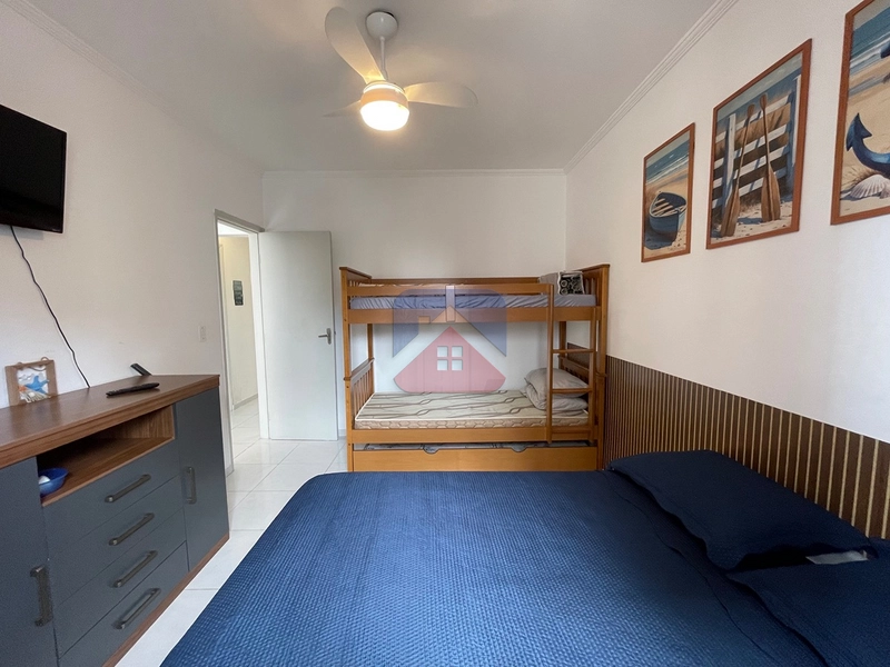 Apartamento com 1 dormitório - mobiliado - com vista mar definitiva- 1 vaga - venda no bairro Vila Caiçara Praia Grande : 16ª foto da galeria de imagens do imóvel