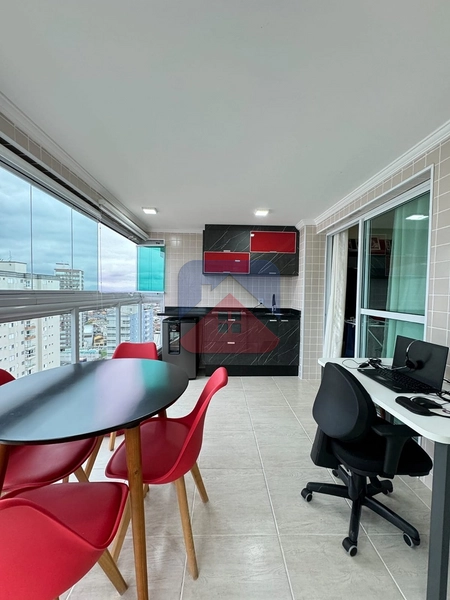 APARTAMENTO|SACADA GOURMET|LAZER COMPLETO|2 QUARTOS|PORTEIRA FECHADA|CENTRO DO CAIÇARA : 4ª foto da galeria de imagens do imóvel