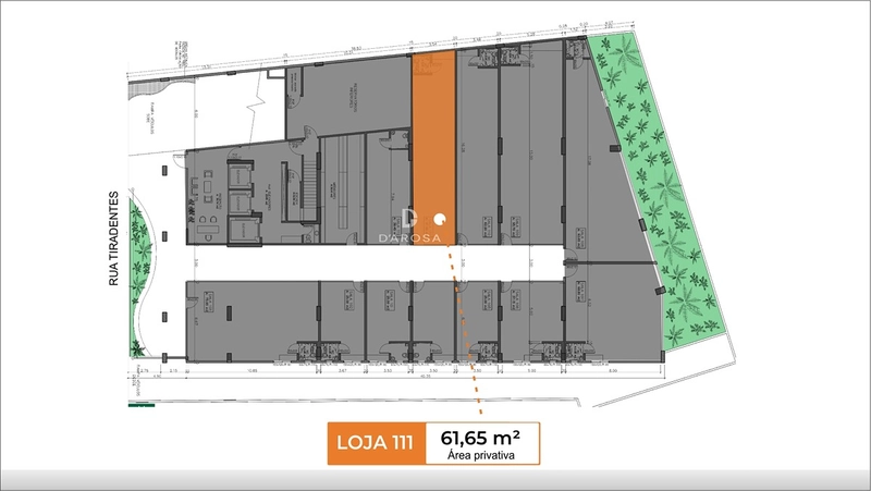 Loja Comercial  com 61,65m² em Lançamento no Centro de Lajeado | Residencial Ária : 3ª foto da galeria de imagens do imóvel
