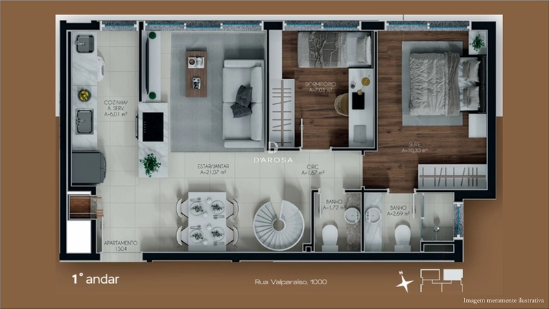 COBERTURA DUPLEX COM TERRAÇO PRIVATIVO E 2 VAGAS À VENDA NO JARDIM BOTÂNICO EM PORTO ALEGRE: 2ª foto da galeria de imagens do imóvel
