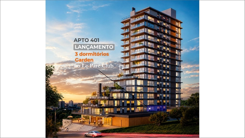 APARTAMENTO GARDEN 3 DORMITÓRIOS , 03 SUÍTES, À VENDA NO ALTO DO PARQUE EM LAJEADO – 137,15 M² |  LE PARC CLUB. : 1ª foto da galeria de imagens do imóvel