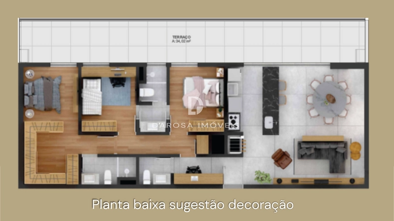 3 Quartos, 3 suítes, com terraço , na avenida mais charmosa da cidade.: 8ª foto da galeria de imagens do imóvel