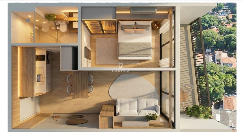 Apartamento 1 dormitório lançamento em Lajeado | Ária: 4ª foto da galeria de imagens do imóvel