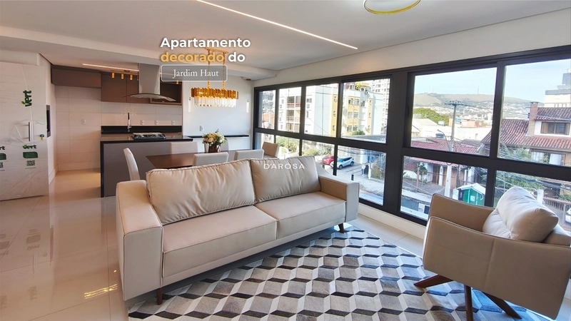 Apartamento decorado à venda no Jardim Botânico em Porto Alegre. São 79,28m² privativos, 2 dormitórios, suíte com closet, churrasqueira, 1 vaga e infraestrutura completa no Jardim Haut.: 1ª foto da galeria de imagens do imóvel
