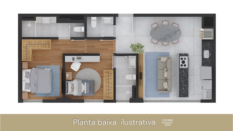 Apartamento 2 Quartos, 2 suítes, na avenida mais charmosa da cidade.: 6ª foto da galeria de imagens do imóvel