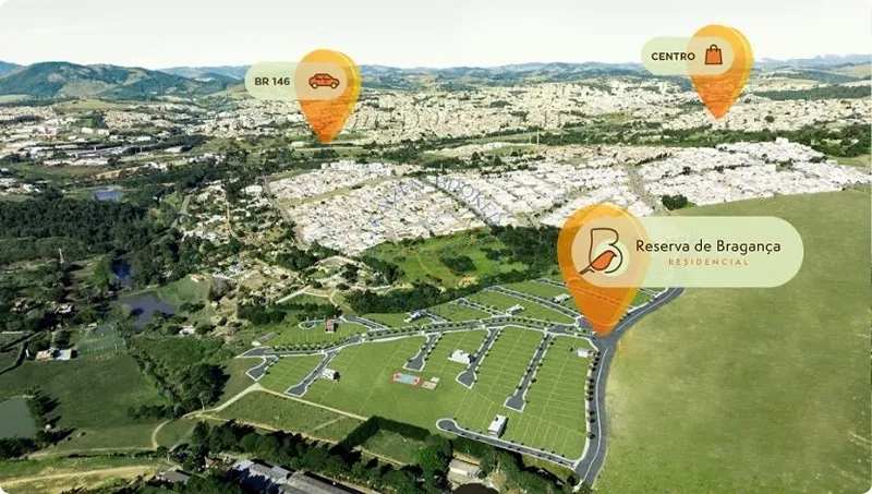 Terrenos residenciais e mistos em Bragança Paulista com entrada facilitada, infraestrutura completa e localização estratégica a 10 minutos do centro.: 3ª foto da galeria de imagens do imóvel