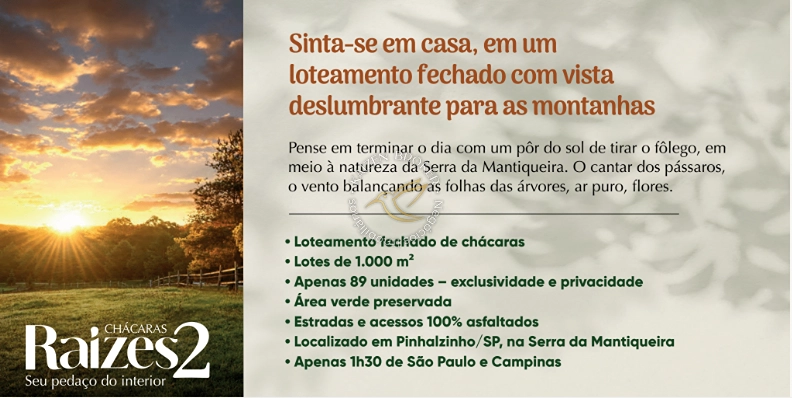 Chácaras Raízes 2 em Pinhalzinho SP: loteamento fechado com lazer completo, lotes a partir de 1.000m² e parcelamento em até 120 vezes sem análise de crédito.: 13ª foto da galeria de imagens do imóvel