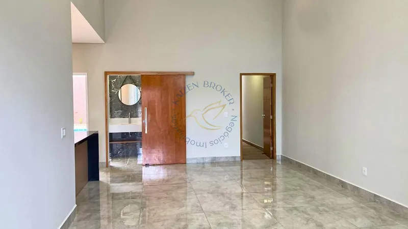 Casa nova à venda no Sunset Village em Bragança Paulista. 3 suítes, piscina aquecida, área gourmet, cozinha planejada e localização privilegiada próxima ao shopping.: 2ª foto da galeria de imagens do imóvel