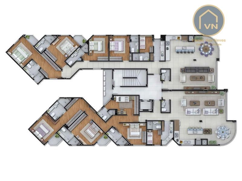 Apartamento para Venda em Itajaí, Praia Brava, 4 suítes, 4 vagas: 11ª foto da galeria de imagens do imóvel