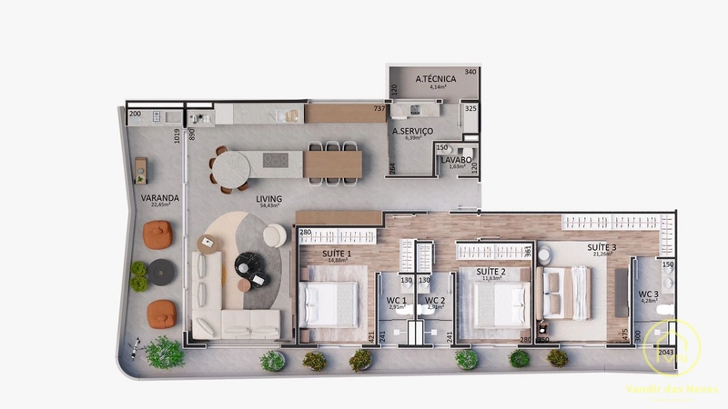 FACHADA ÚNICA  EM ITAJAÍ: 21ª foto da galeria de imagens do imóvel