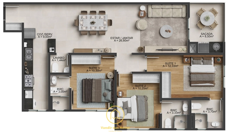 LANÇAMENTO NO BAIRRO FAZENDA: 4ª foto da galeria de imagens do imóvel