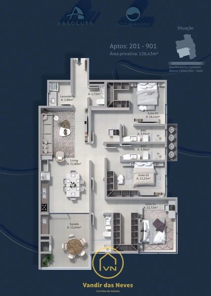 SEU APARTAMENTO PARA DESCANSAR: 4ª foto da galeria de imagens do imóvel