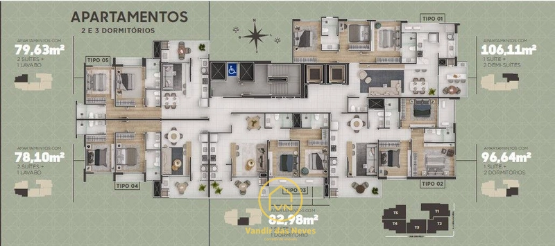 APARTAMENTO COM 3 DORMITÓRIOS O 2 DORMITÓRIOS: 15ª foto da galeria de imagens do imóvel