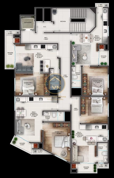 Apartamento para Venda em Itajaí, Fazenda, 1 dormitório, 1 banheiro, 1 vaga: 8ª foto da galeria de imagens do imóvel