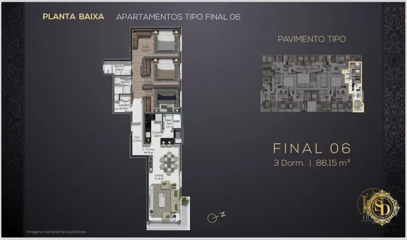 Apartamento no Condado São Diego, 3 dormitórios e perto do mar!: 1ª foto da galeria de imagens do imóvel