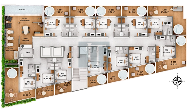 Apartamentos stúdios à venda em Canasvieiras : 20ª foto da galeria de imagens do imóvel