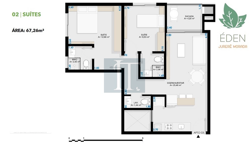 Apto com 2 suítes à venda em Jurerê : 53ª foto da galeria de imagens do imóvel