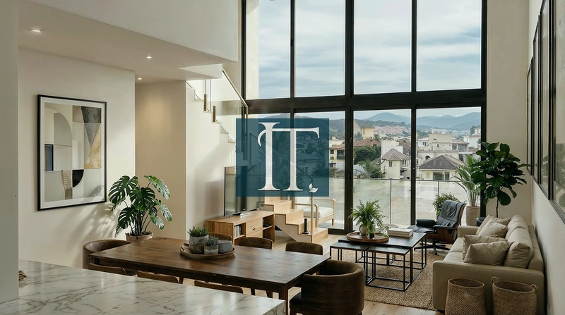Apartamento Suplex à venda 350 metros do mar em Jurerê: 1ª foto da galeria de imagens do imóvel