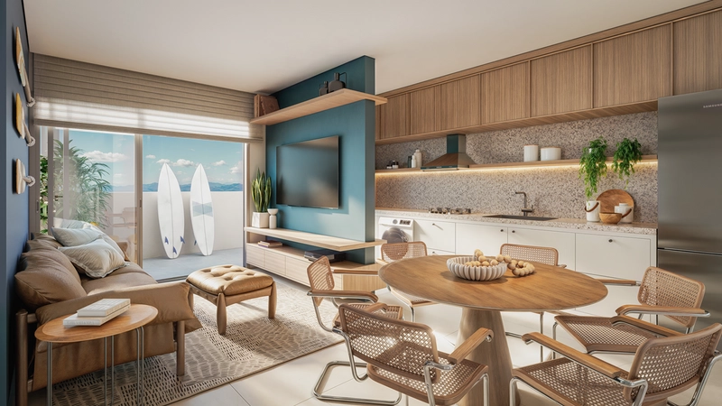 Cobertura à venda na Cachoeira do Bom Jesus | 2 dormitórios | Vista panorâmica: 3ª foto da galeria de imagens do imóvel