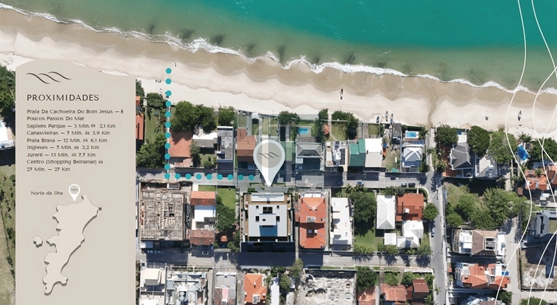 Apartamentom com 2 suítes à venda na Cachoeira do Bom Jesus - Florianópolis : 4ª foto da galeria de imagens do imóvel