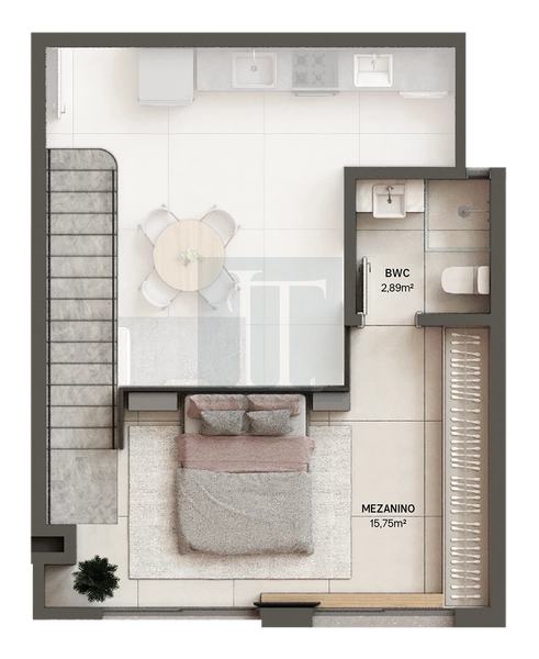 Entre 2027 de apartamento novo - 2 quartos - Cachoeira Bom Jesus - Florianópolis : 4ª foto da galeria de imagens do imóvel