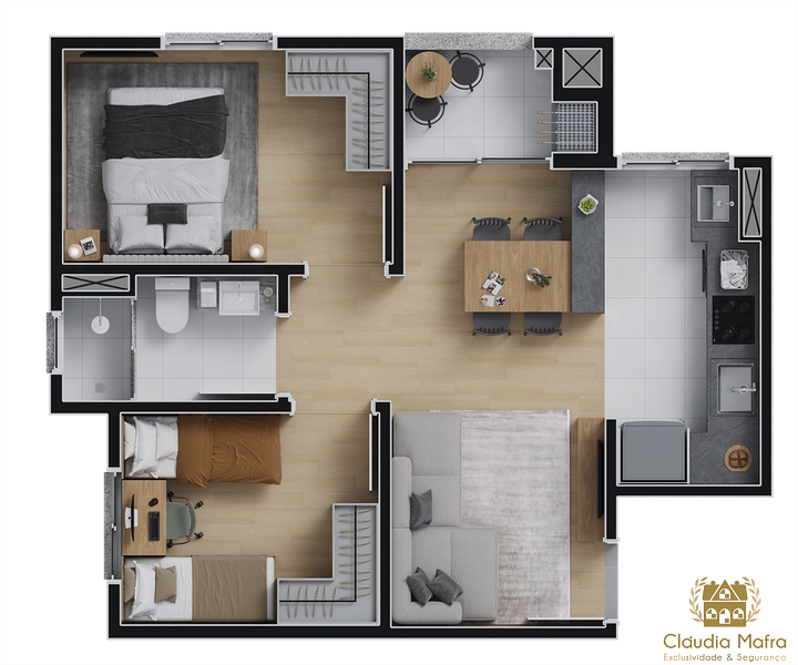 Apartamento no Freiburg Urban Club, Amizade: 16ª foto da galeria de imagens do imóvel
