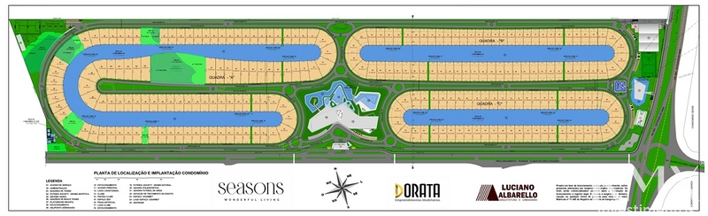 🌅 Condomínio Seasons | Terreno fundo lago | 828,60m²: 2ª foto da galeria de imagens do imóvel