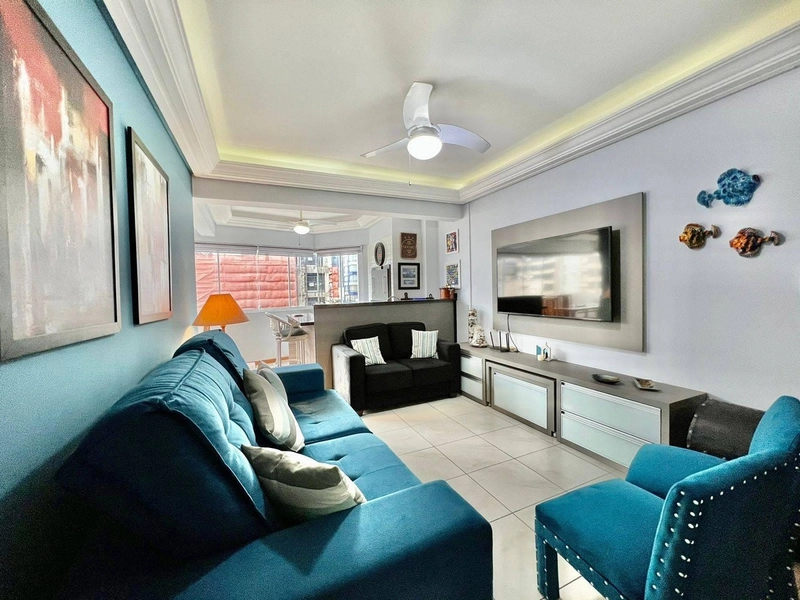APARTAMENTO COM SACADA DE FRENTE COM VISTA PARA O MAR: 2ª foto da galeria de imagens do imóvel