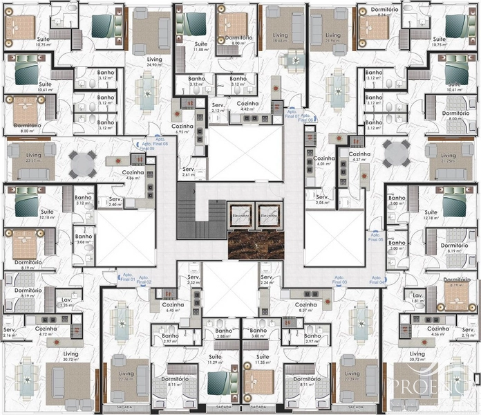Apartamento 2 dormitórios no Centro de Capão da Canoa: 7ª foto da galeria de imagens do imóvel