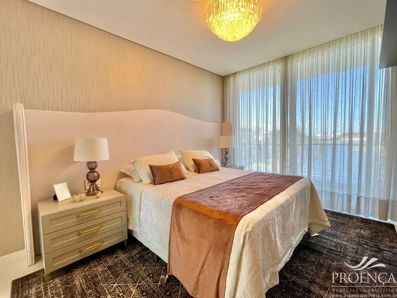 Mansão Beira Lago 5 suítes, 521m² Fachada contemporânea.: 16ª foto da galeria de imagens do imóvel