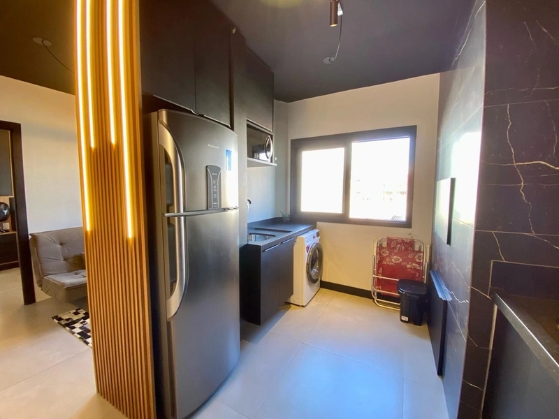 Apartamento de 1 Dormitório com box Mobiliado e Decorado: 3ª foto da galeria de imagens do imóvel