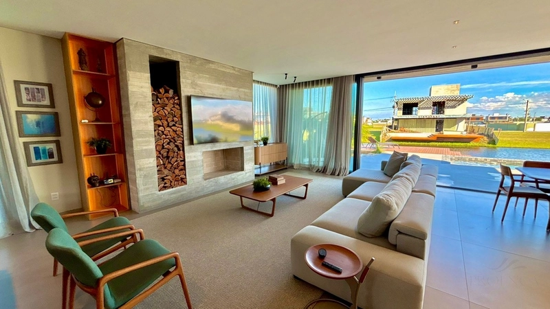 Sobrado de alto padrão beira lago no Amare Home Resort, com 6 suítes: 2ª foto da galeria de imagens do imóvel