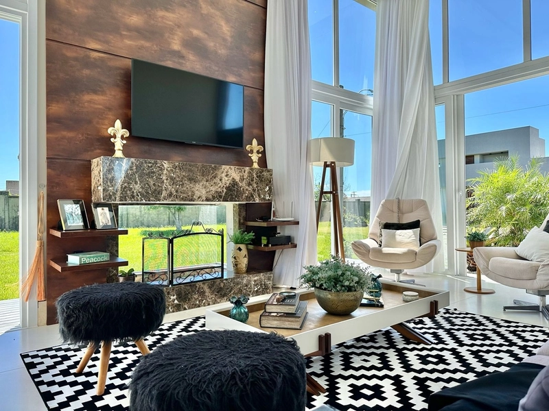 Casa térrea, sendo 4 suítes. Mobiliada e Decorada: 1ª foto da galeria de imagens do imóvel