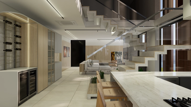 Sobrado com arquitetura uníca no Condomínio Amare: 4ª foto da galeria de imagens do imóvel