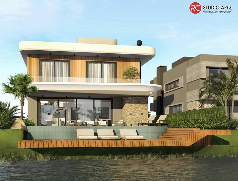 Excelente Casa Na Beira Do Lago No Condomínio Amare em Xangri-lá.: 6ª foto da galeria de imagens do imóvel
