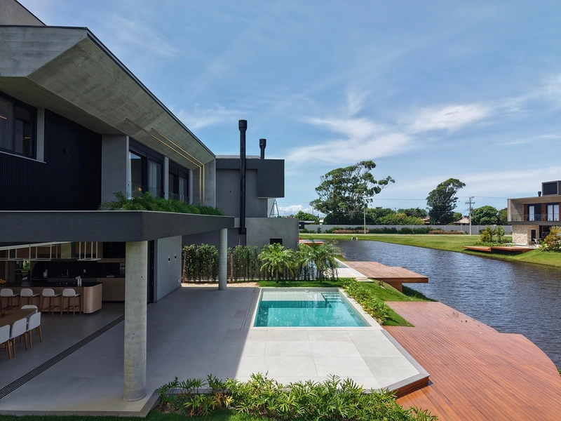 Sobrado beira lago no condominio Amare em Xangri-lá: 2ª foto da galeria de imagens do imóvel