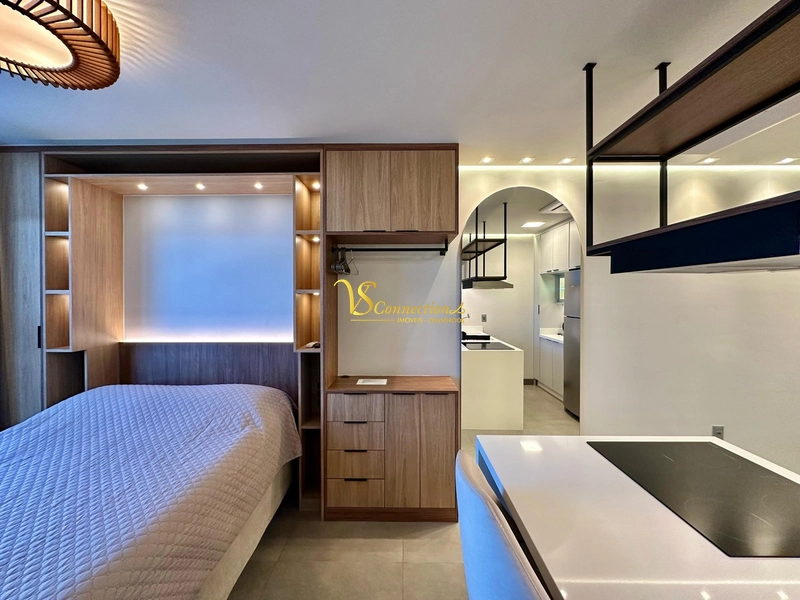 LOFT MOBILIADO E DECORADO, PRONTO PARA USO DE FRENTE PARA INFRA: 3ª foto da galeria de imagens do imóvel