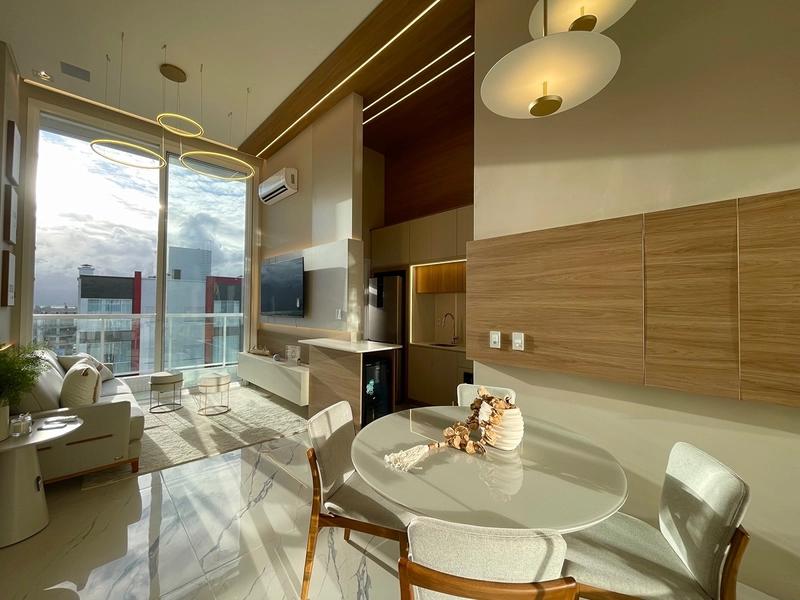 2 DORMITÓRIOS COM PÉ DIREITO ALTO! FINAMENTE DECORADO, 100% AUTOMATIZADO COM ALEXA!: 8ª foto da galeria de imagens do imóvel