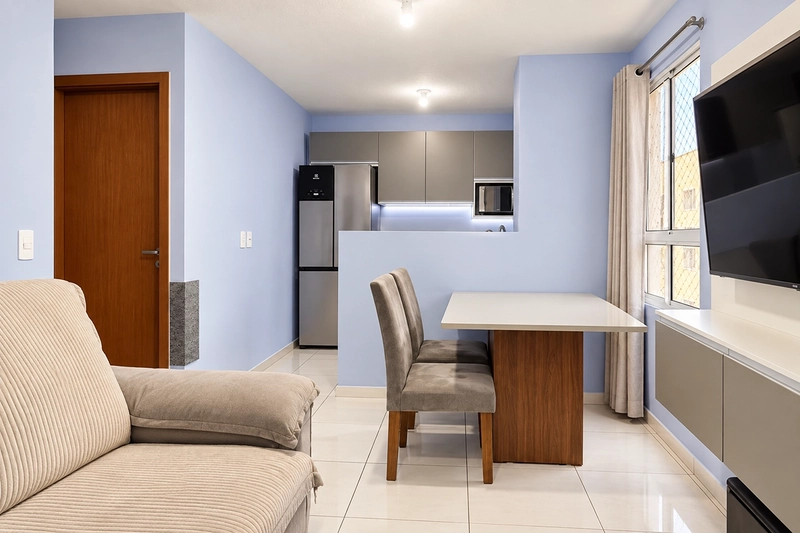 Apartamento com lavanderia no Bairro Desvio Rizzo: 1ª foto da galeria de imagens do imóvel