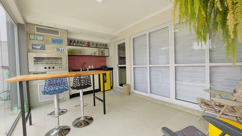 Apartamento decorado, semimobiliado com terraço: 6ª foto da galeria de imagens do imóvel