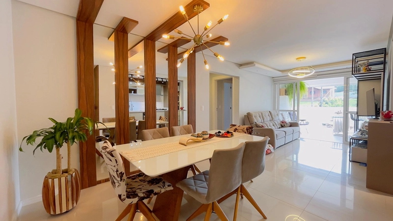 Apartamento decorado, semimobiliado com terraço: 1ª foto da galeria de imagens do imóvel