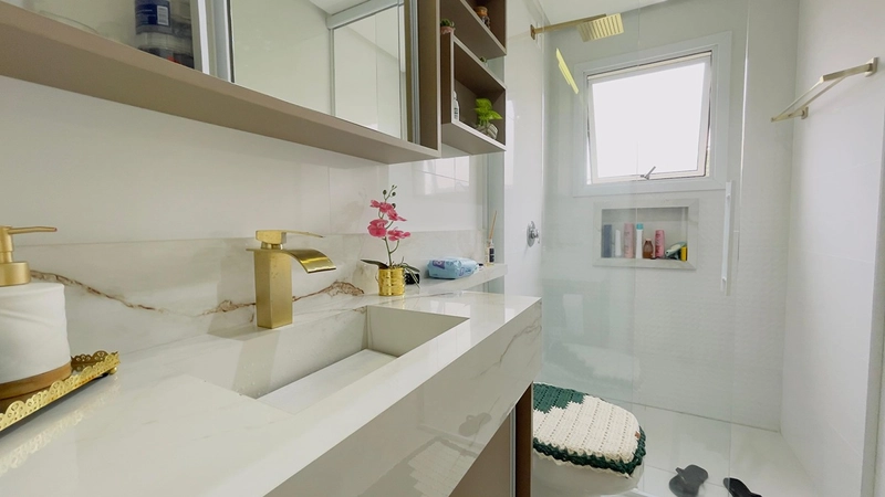 Apartamento decorado, semimobiliado com terraço: 9ª foto da galeria de imagens do imóvel